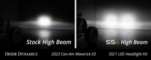 Can-Am Maverick X3 Headlights - Diode Dynamics - Stage Series C1 LED Headlight Kit - Pro White - `17-`25 Can-Am Maverick X3 Headlights - Diode Dynamics - Stage Series C1 LED Headlight Kit - Pro White - `17-`25